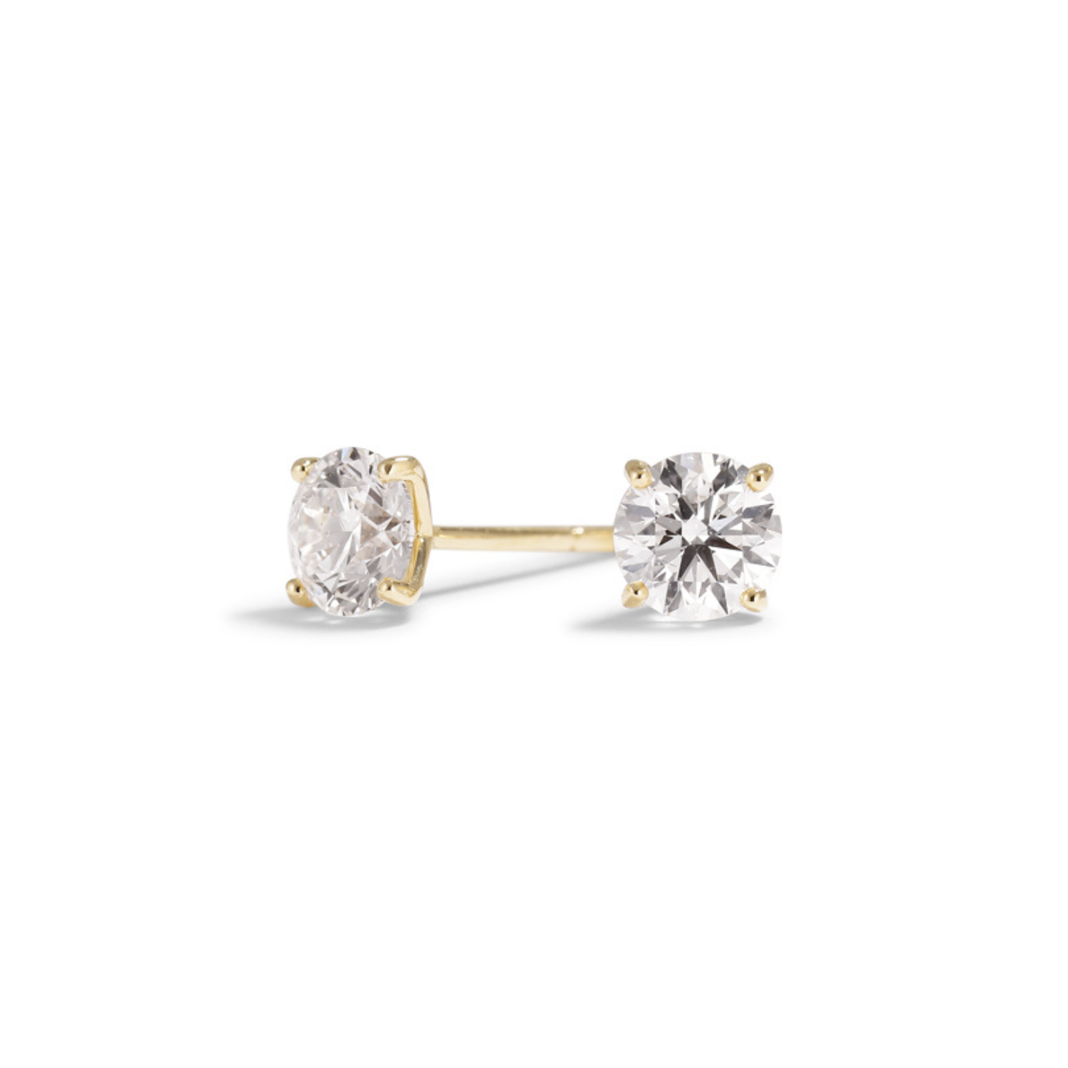 Solitaire ørestikker i hvidguld med 2x 0,80 ct.