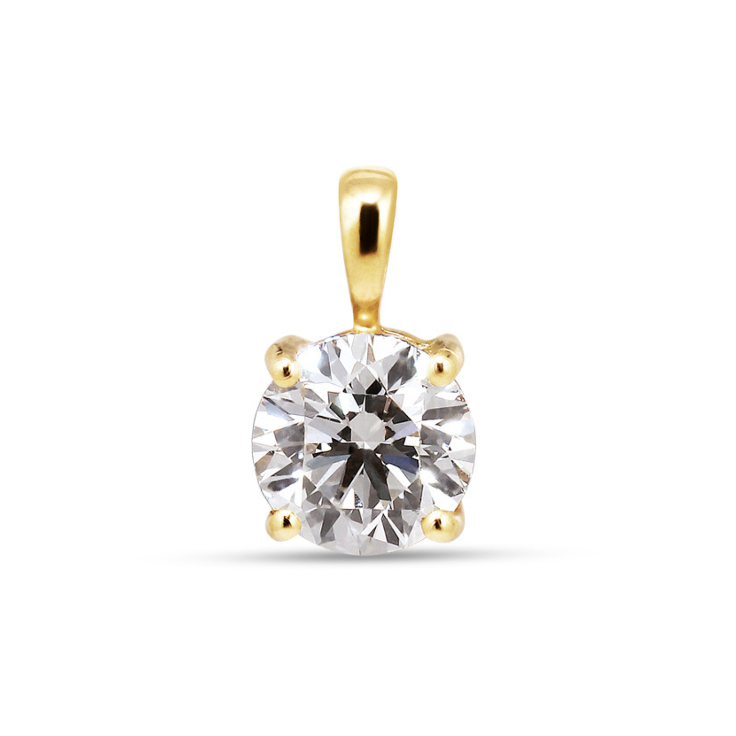 Solitaire vedhæng med 0,90 ct.