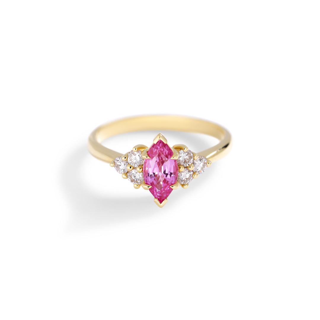 Solitaire triplet ring med 1,00 ct. safir