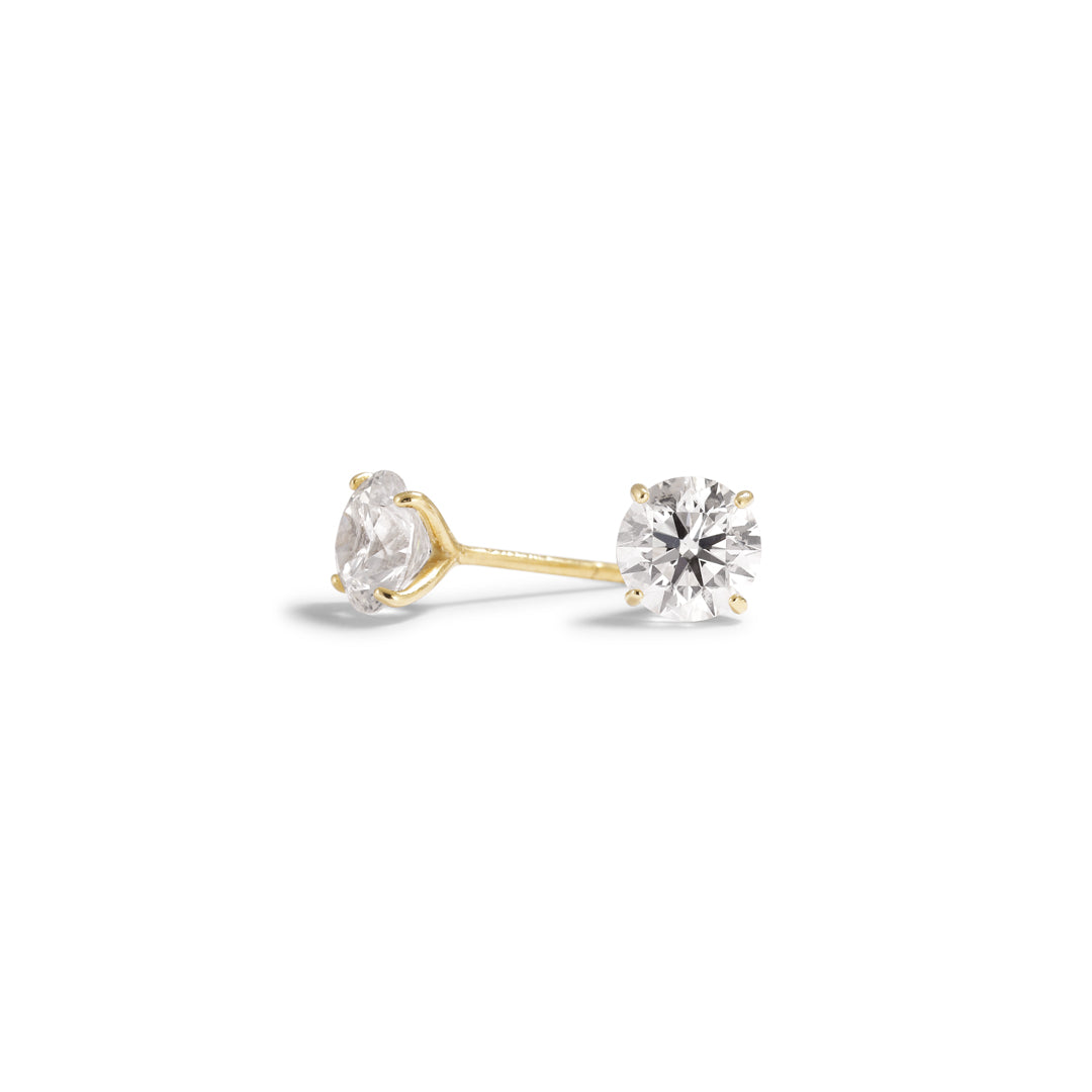 Solitaire ørestikker med 2x 1,00 ct.
