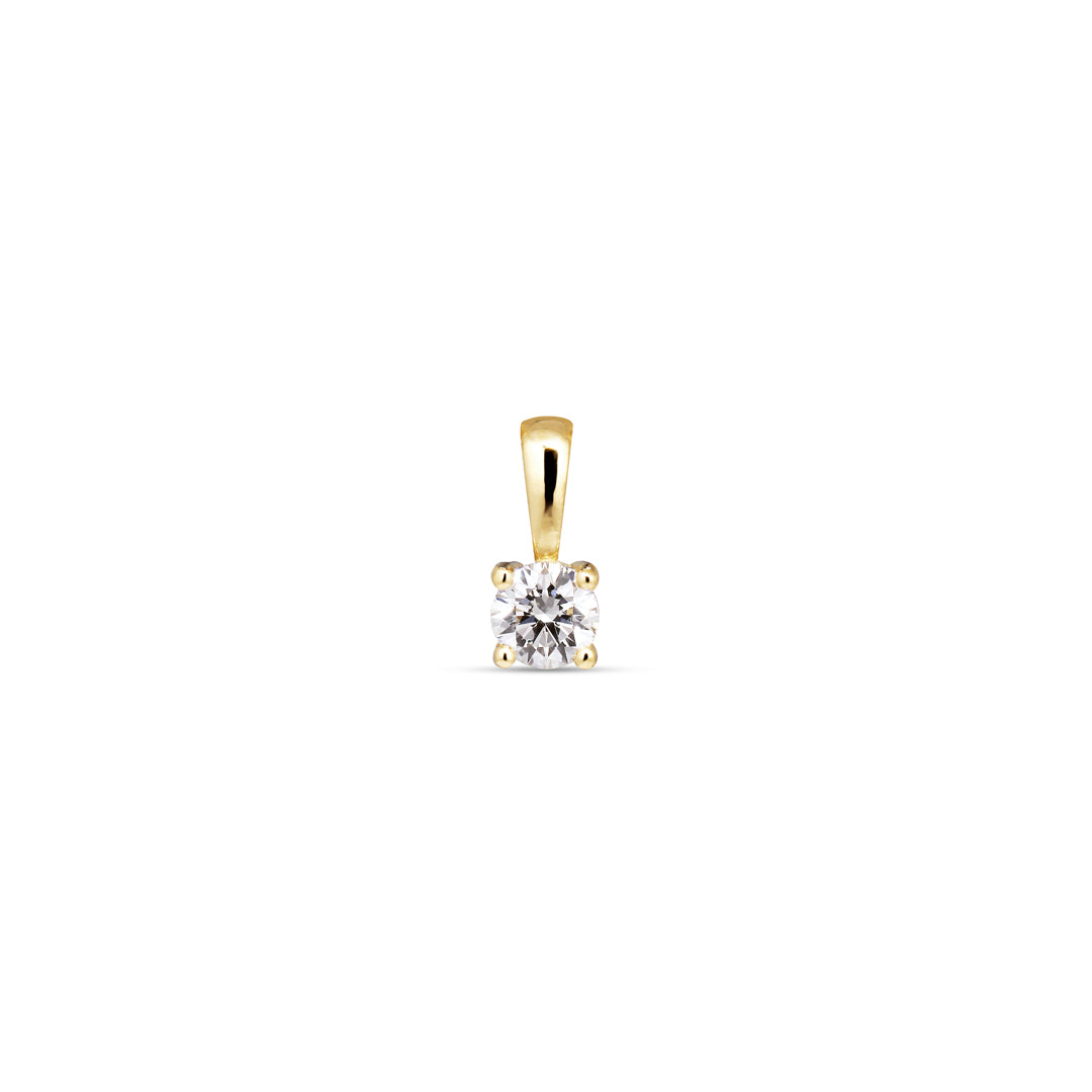 Solitaire halskæde med 0,10 ct.