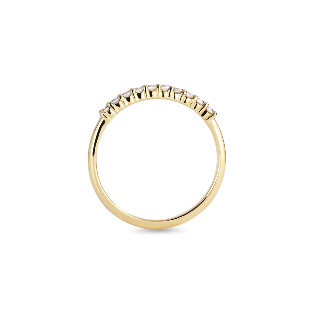 Alliancering med 10x 0,015 ct.