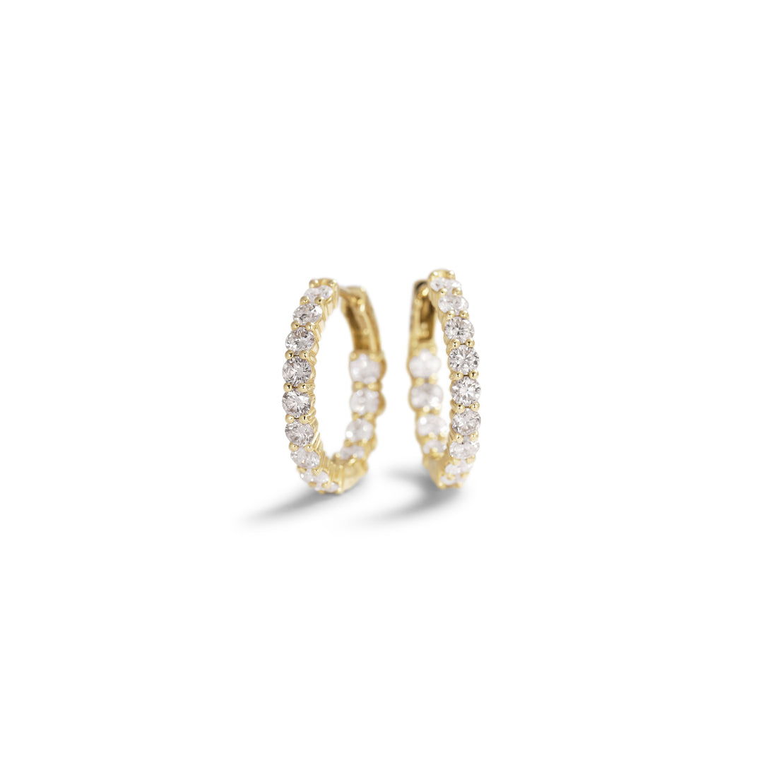 Hoops 13 mm - full - med 0,07 ct.