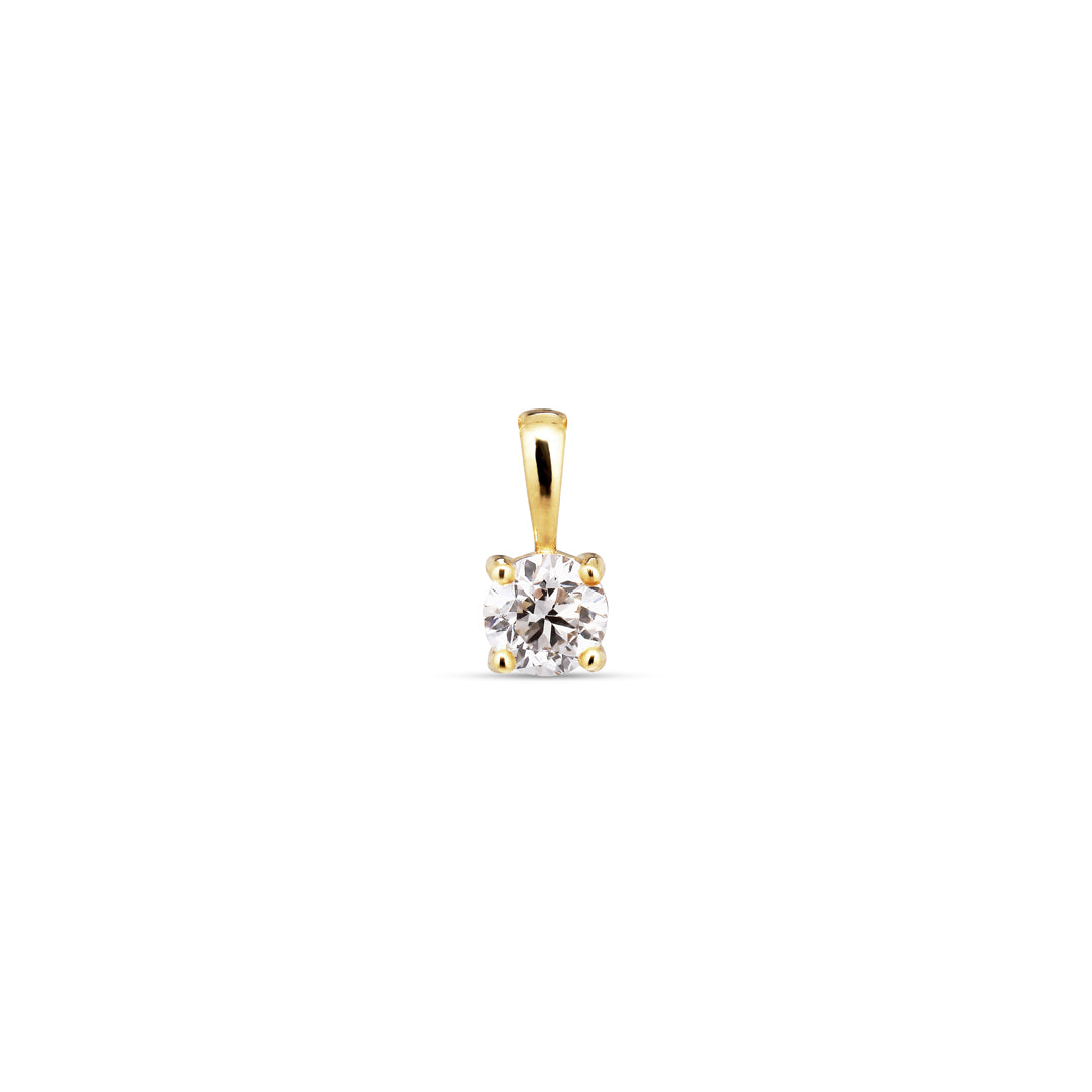 Solitaire halskæde med 0,15 ct.