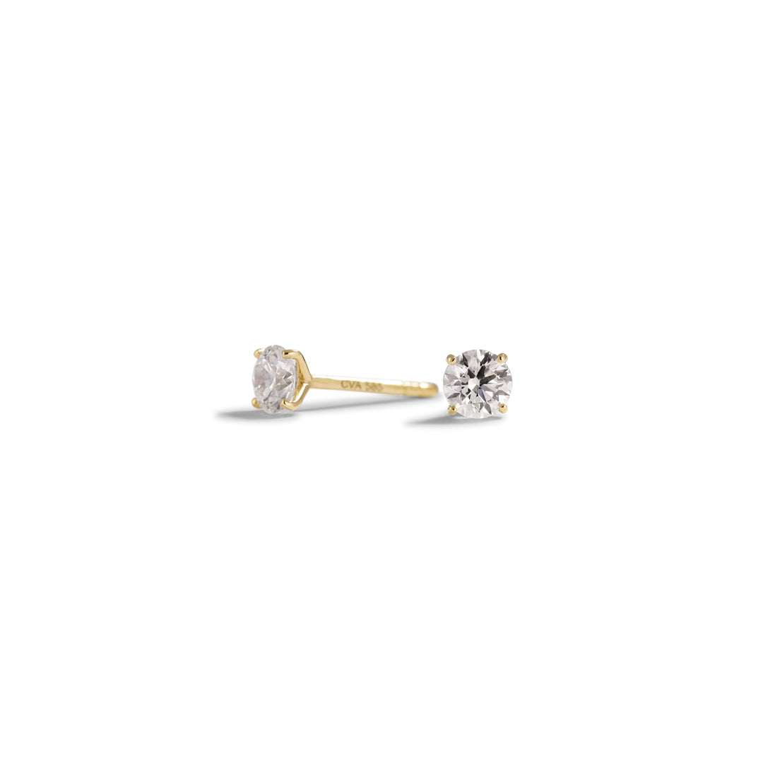 Solitaire ørestikker med 2x 0,20 ct.