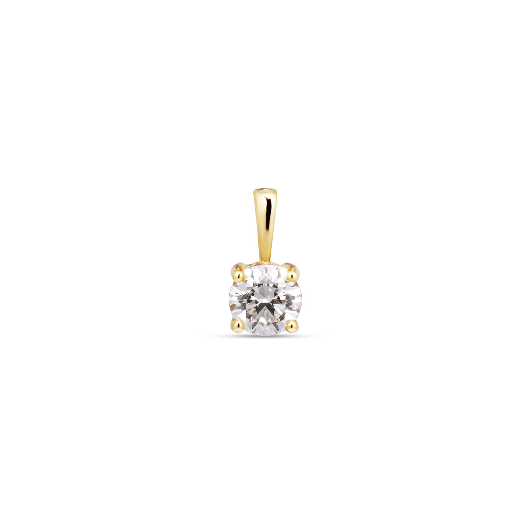 Solitaire halskæde med 0,25 ct.