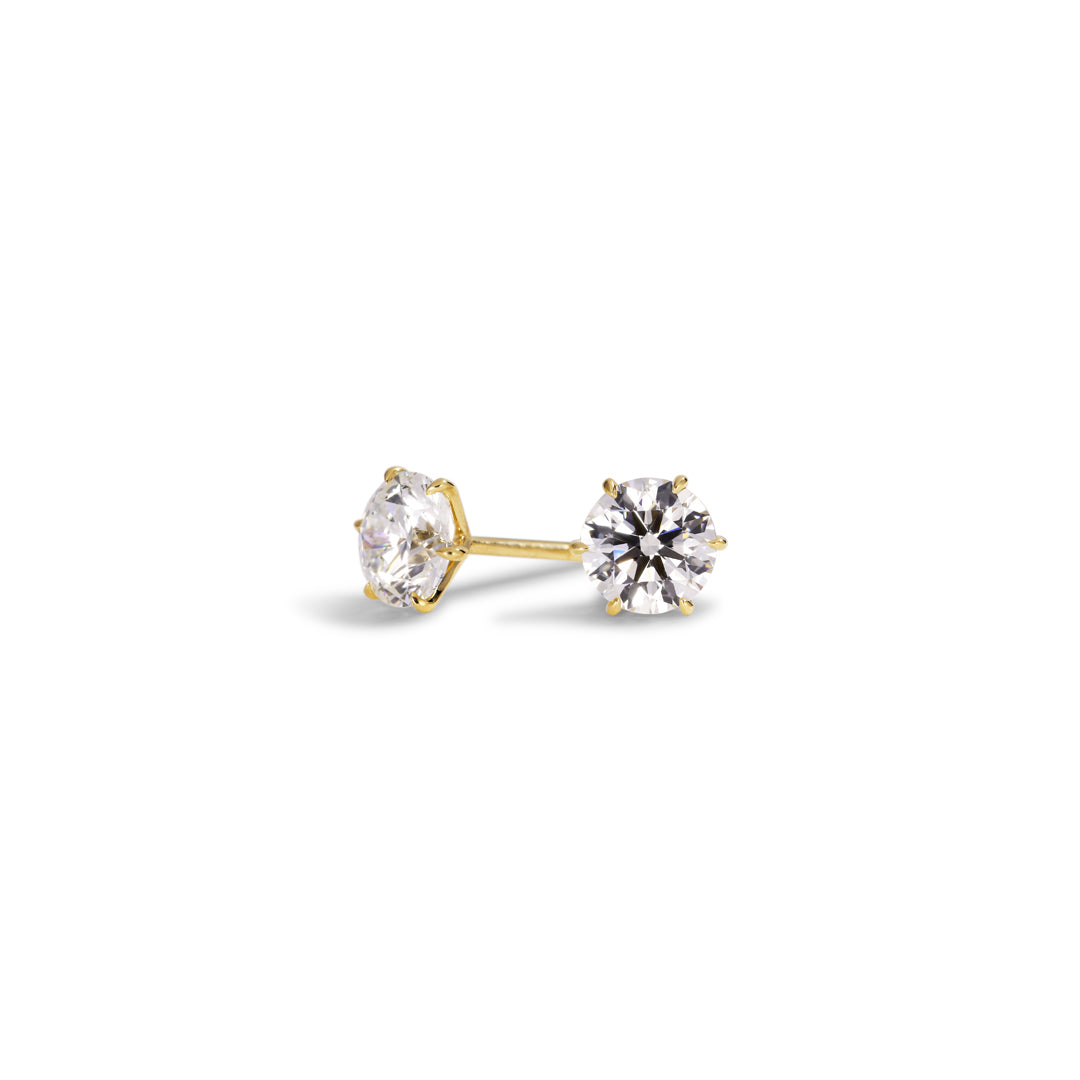Solitaire ørestikker med 2x 1,00 ct.