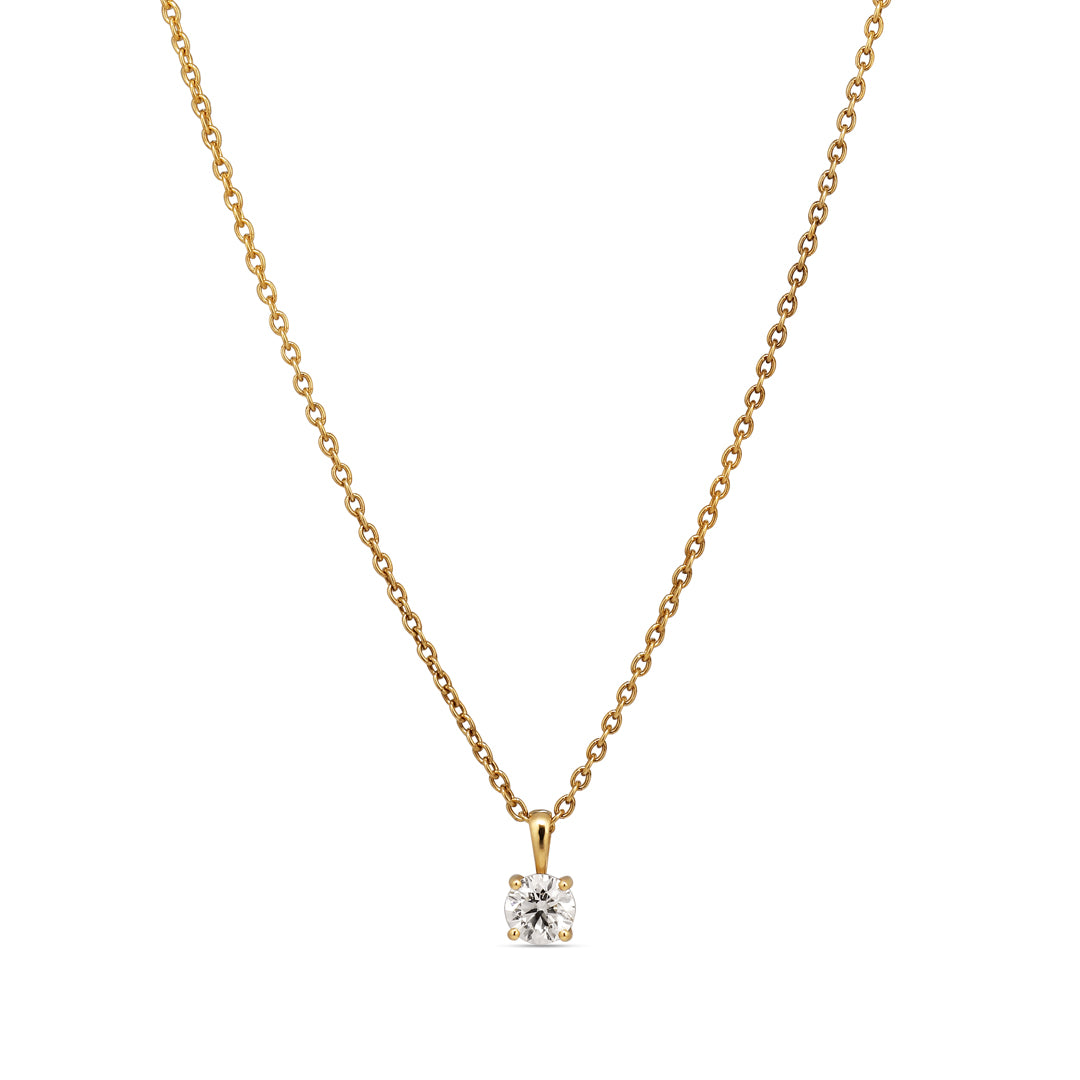 Solitaire vedhæng med 0,30 ct.