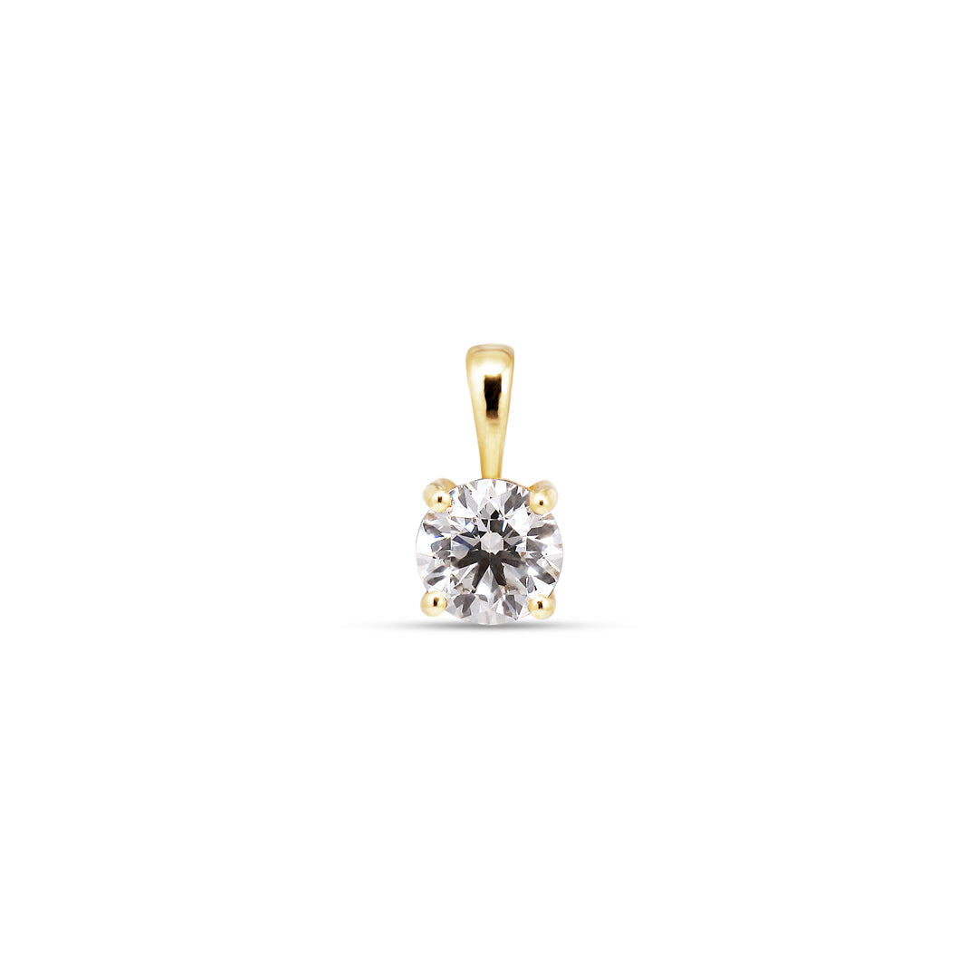Solitaire halskæde med 0,30 ct.