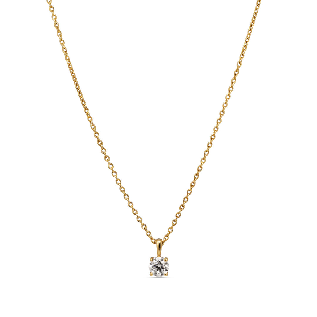 Solitaire vedhæng med 0,35 ct.