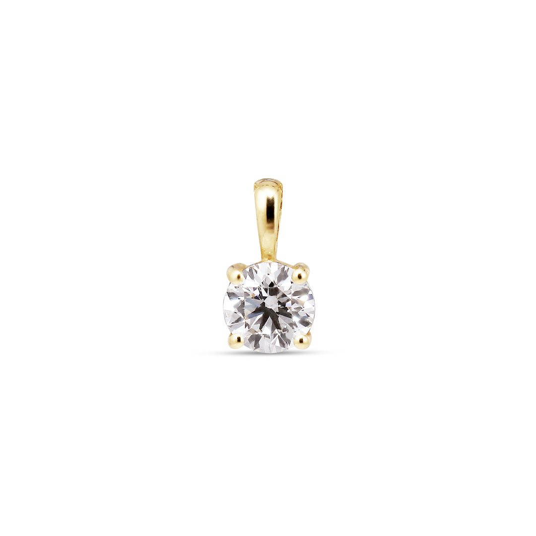 Solitaire halskæde med 0,35 ct.
