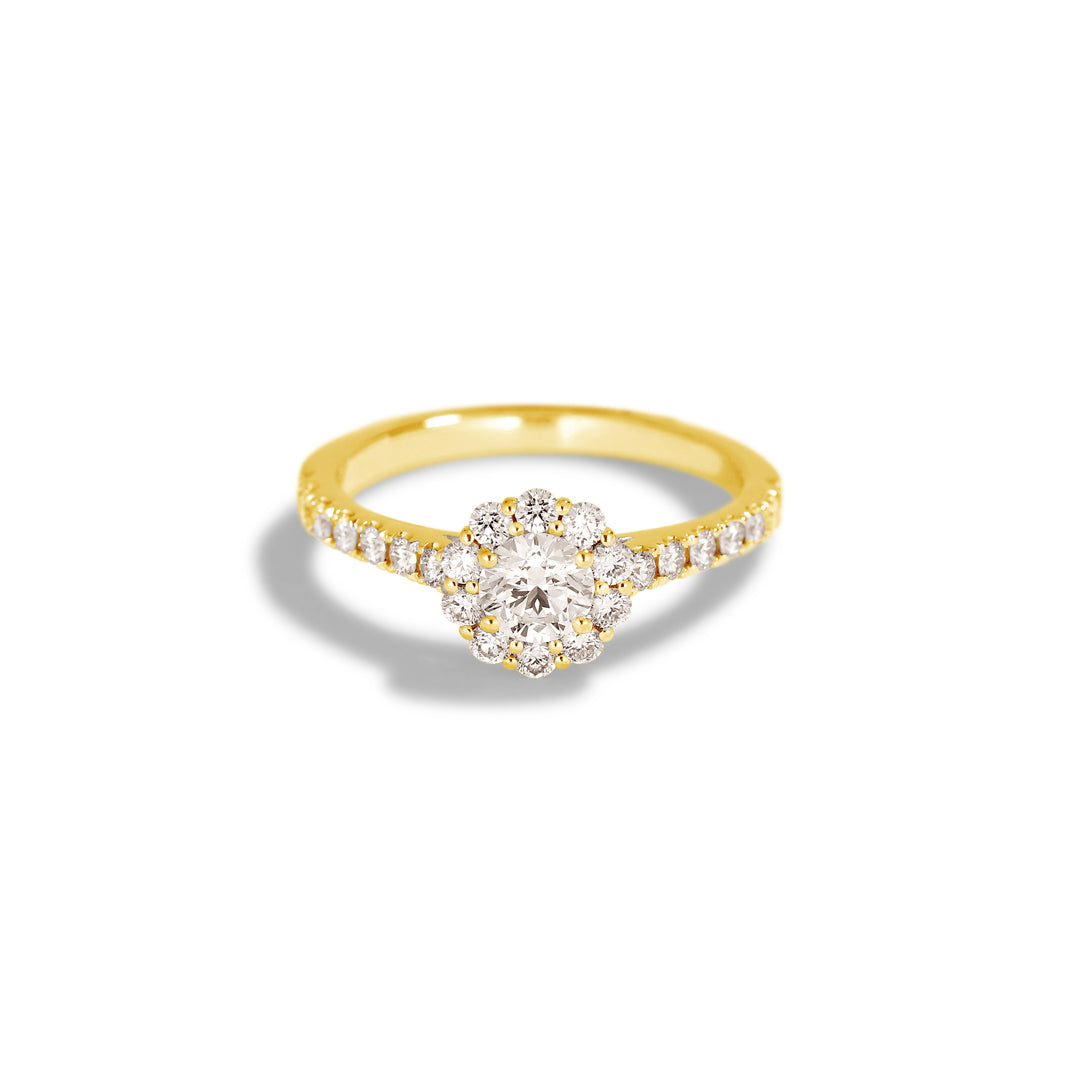 Flower haloring med 0,40 ct.