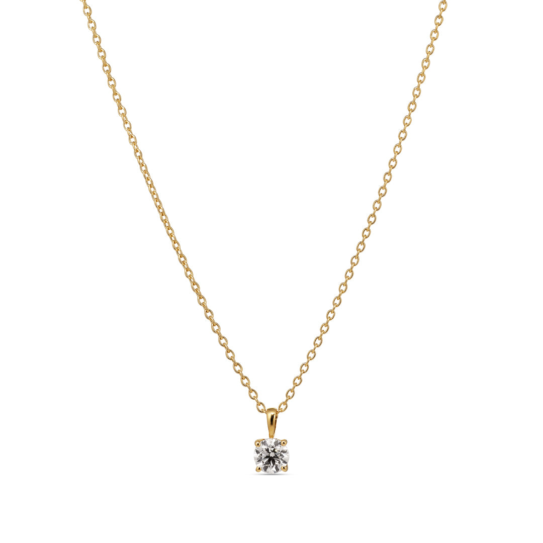 Solitaire vedhæng med 0,40 ct.