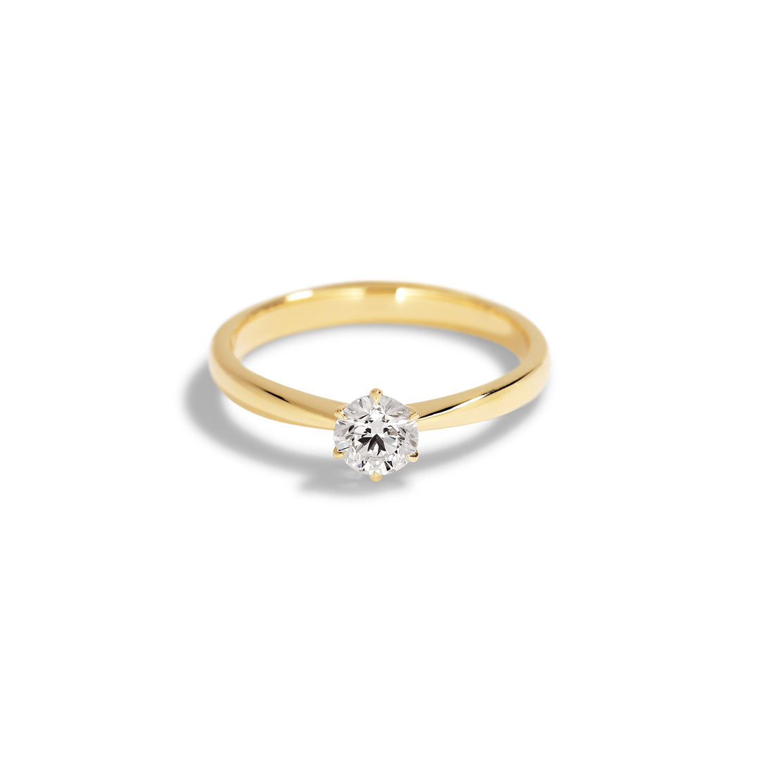 Solitairering med 0,40 ct.