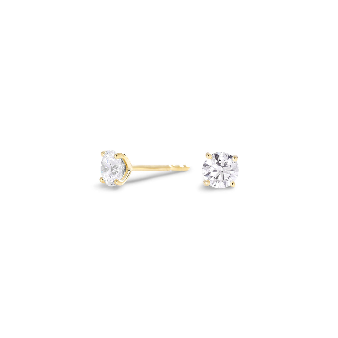 Solitaire ørestikker med 2x 0,40 ct.