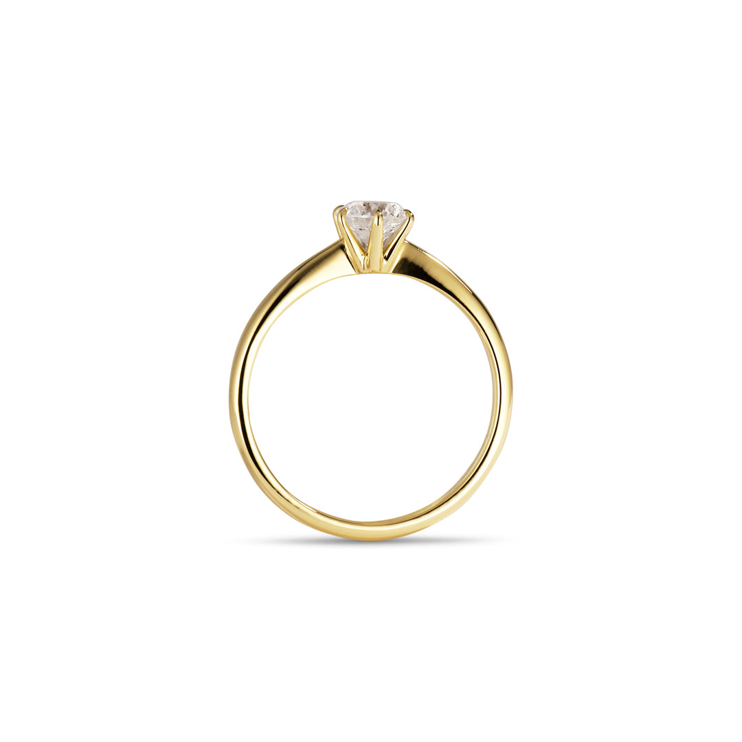 Solitairering med 0,50 ct.