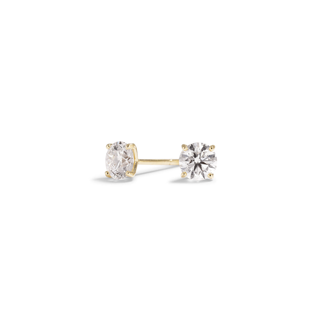 Solitaire ørestikker med 2x 0,50 ct.