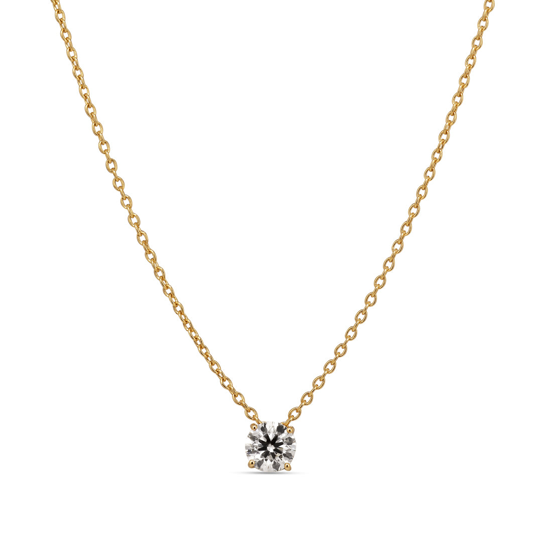 Flying solitaire halskæde med 0,50 ct.