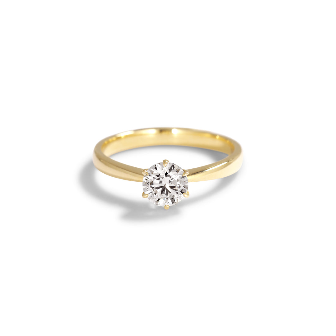 Solitairering med 0,70 ct.