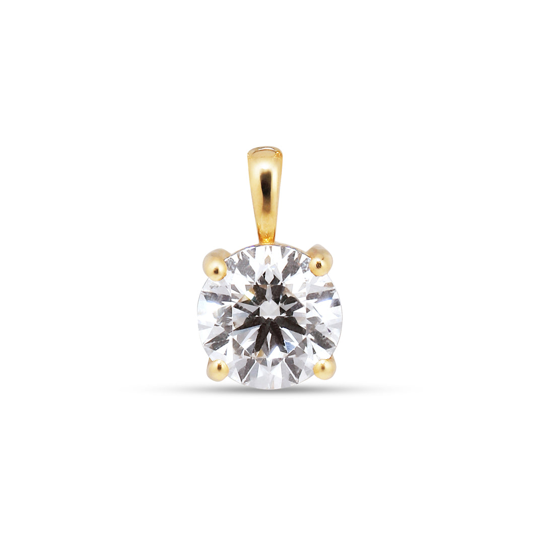 Solitaire halskæde med 0,80 ct.