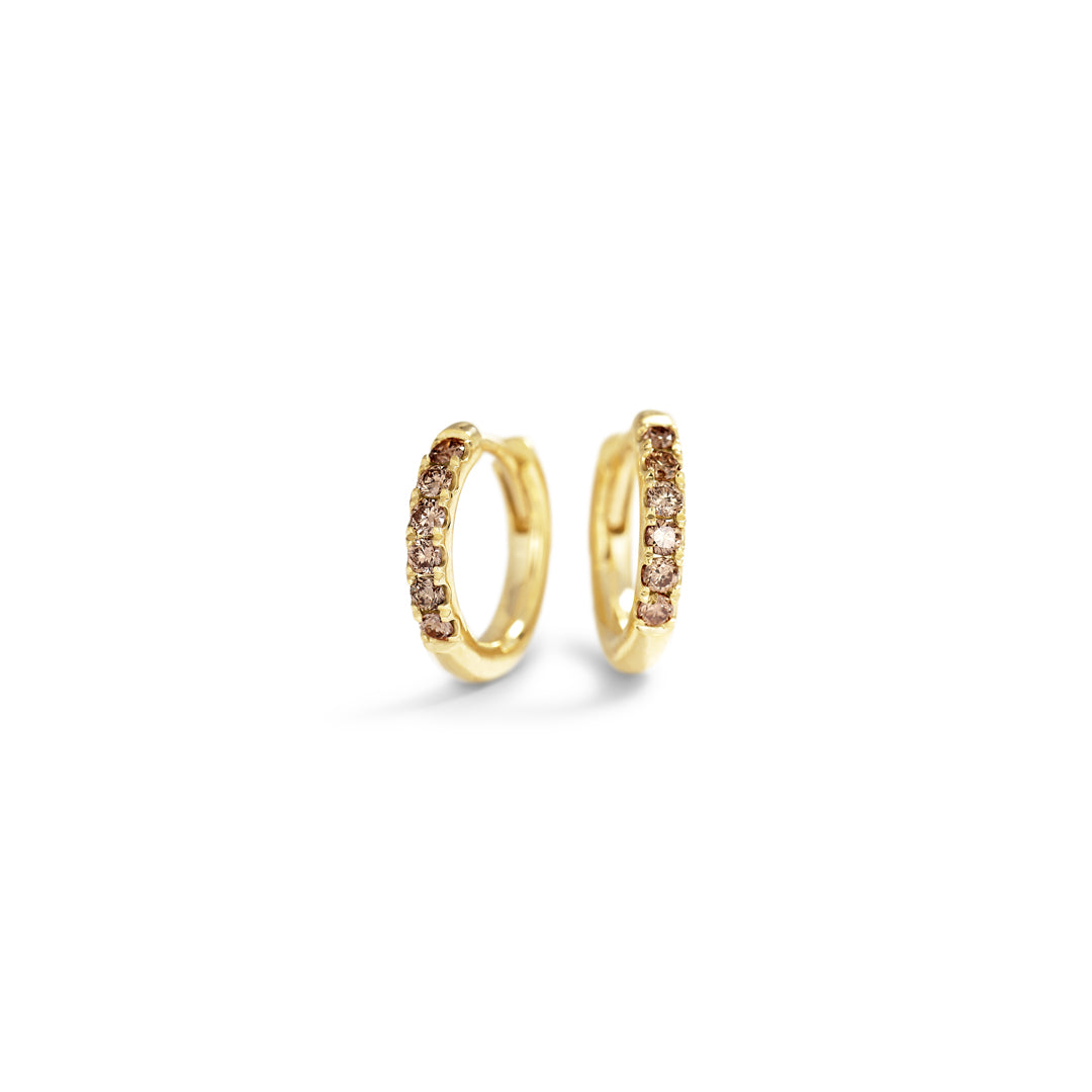 Hoops 8 mm - 0,018 ct. - Champagne