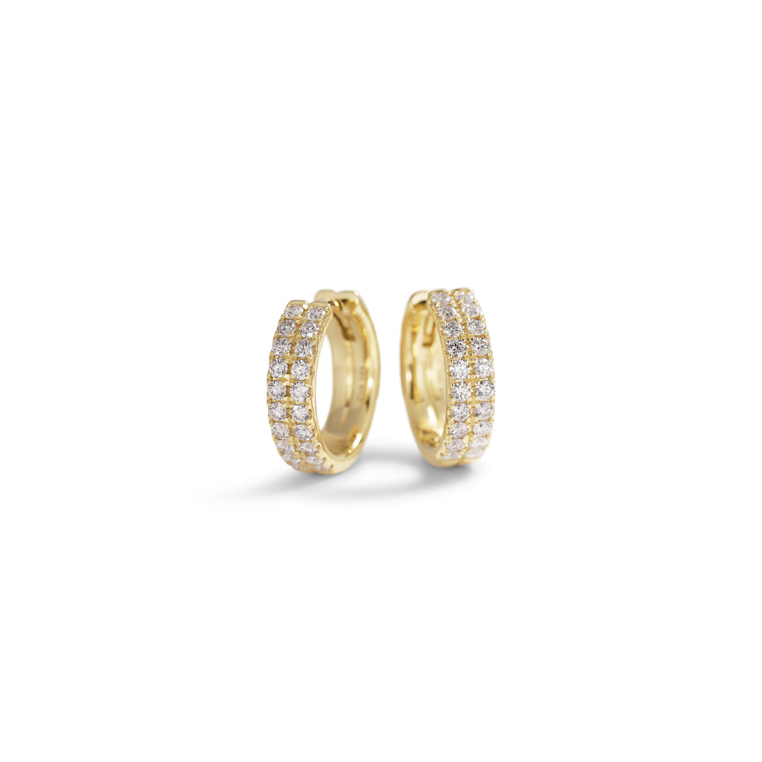 Double hoops 11 mm - 0,018 ct.