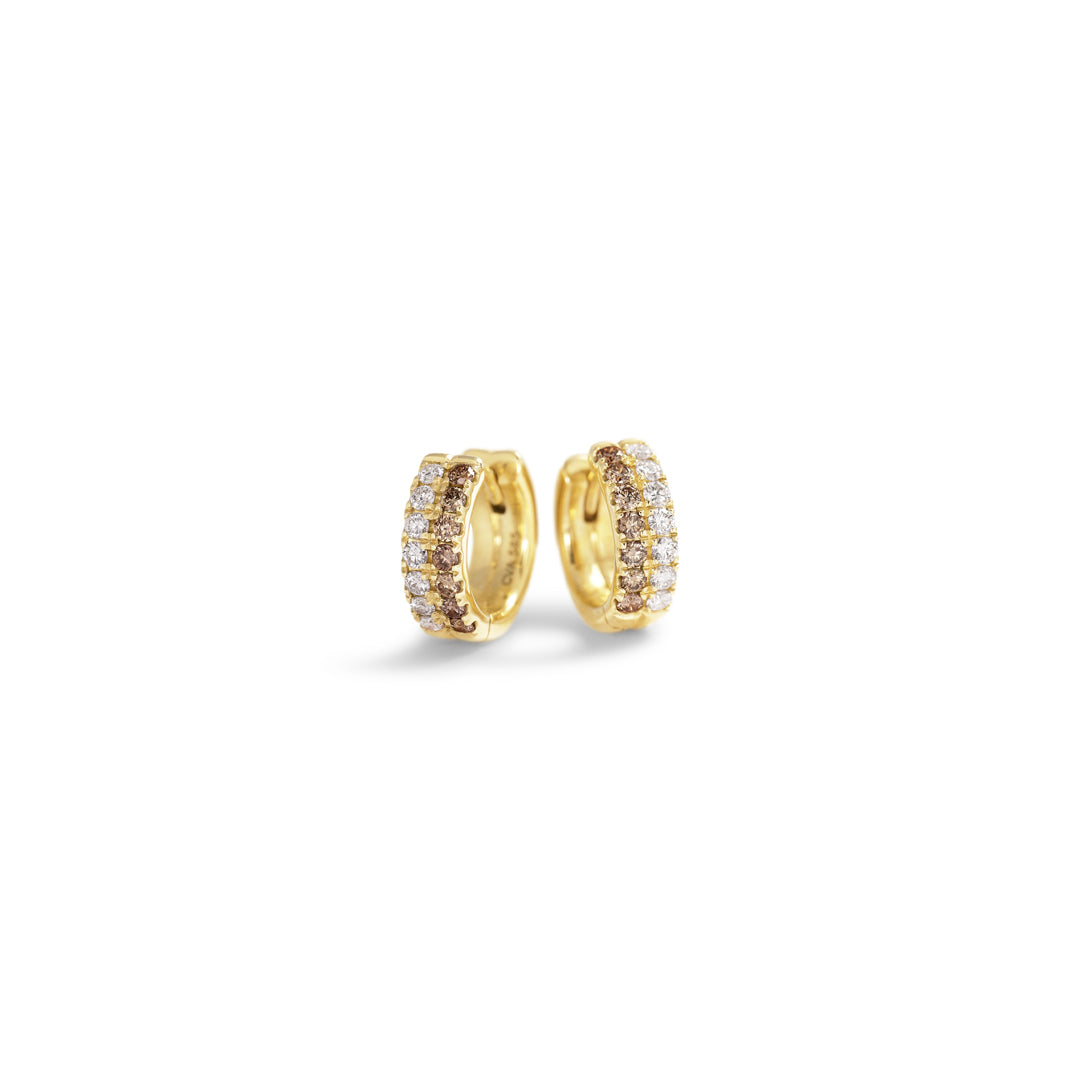 Double hoops 8 mm - 0,018 ct. - mix