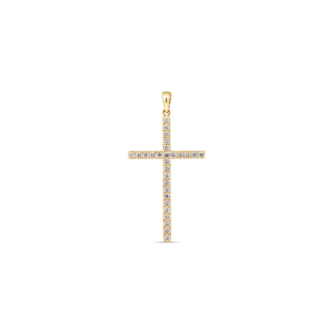 Kors vedhæng med 0,56 ct.