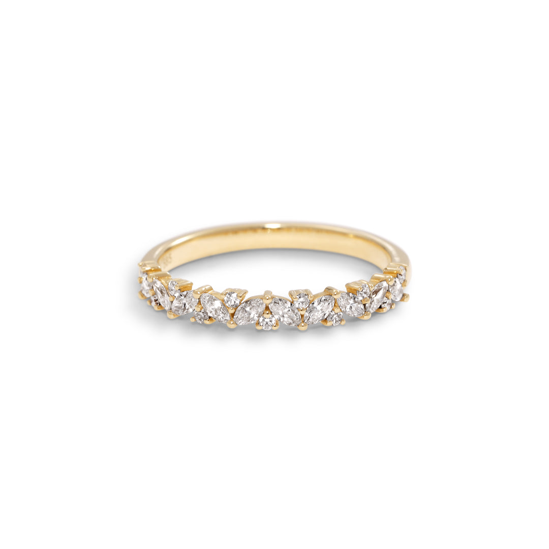 Marquis Dream Alliancering med 0,41 ct.