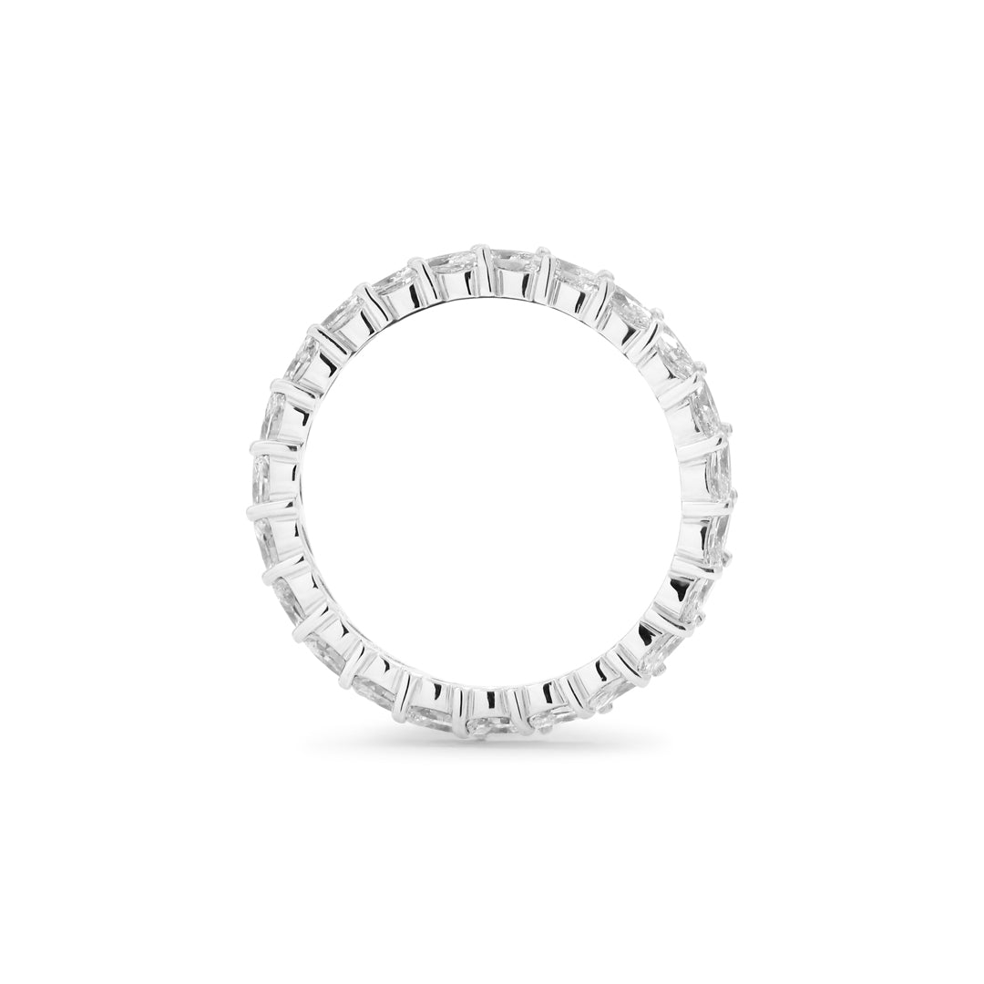 Marqius eternityring i hvidguld med 0,05 ct.