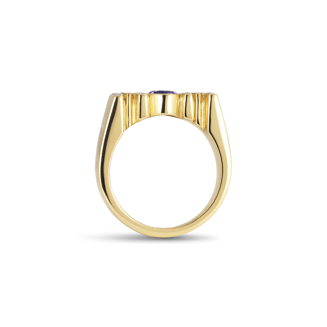 MOM ring med 0,75 ct. safir