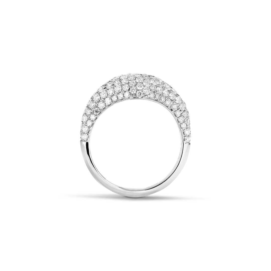 Micropravé ring - 1,08 ct. - hvidguld