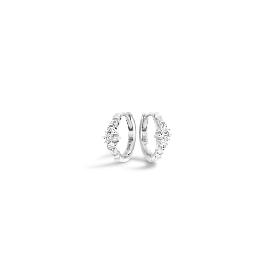 Olivia hoops i hvidguld