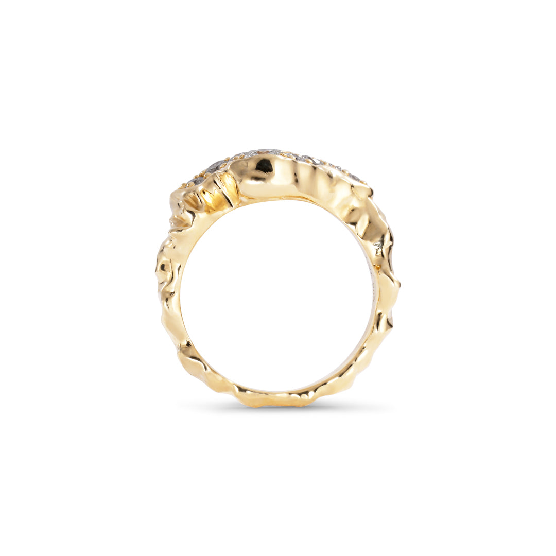 Organic wave ring med 0,50 ct.