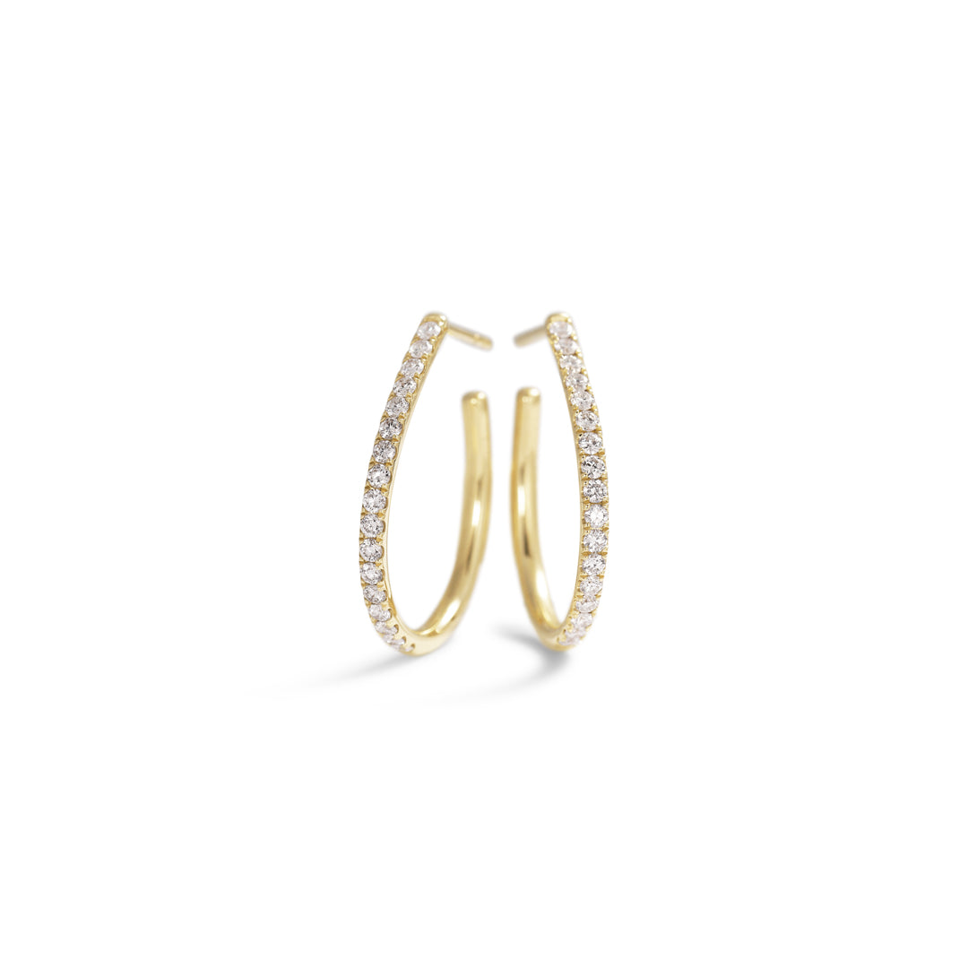 Oval hoops 20 mm - 0,023 ct.