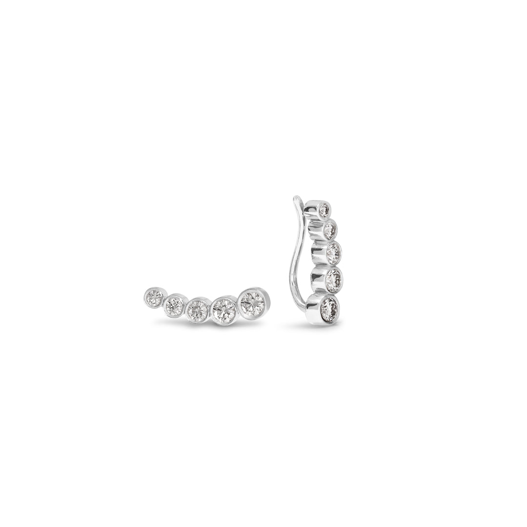 Penta bezel climber i hvidguld