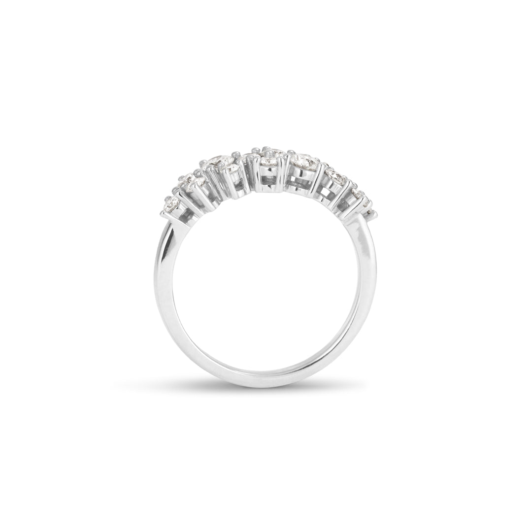 Sprinkled alliancering i hvidguld med 0,69 ct.