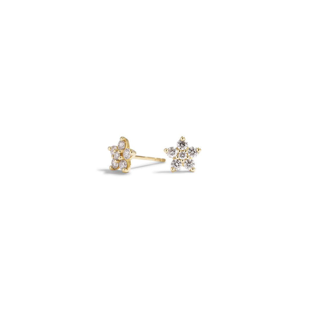 Starflower ørestikker - i alt 0,55 ct.