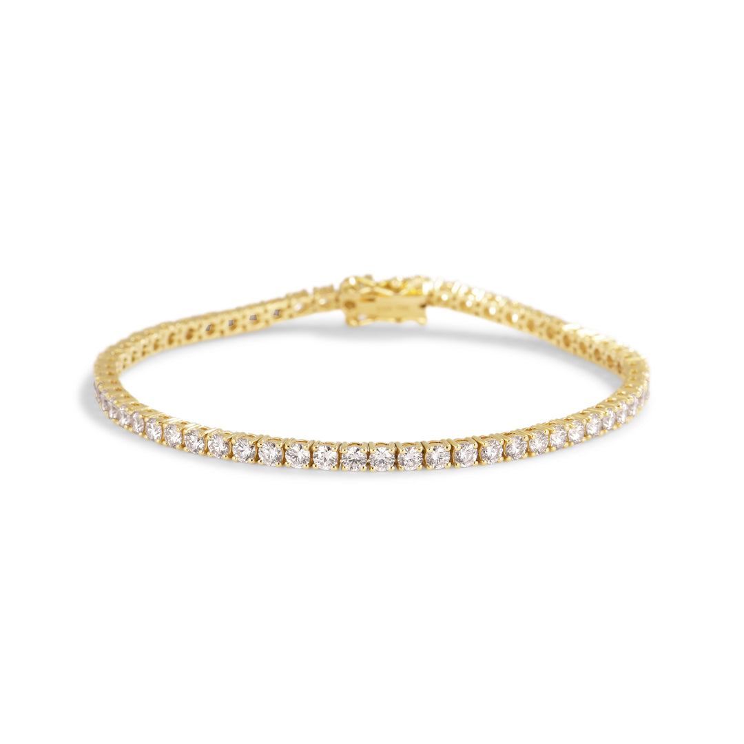Tennisarmbånd med 0,06 ct.